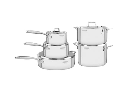 Tramontina 3-Ply Stainless Steel 5 Pcs. Cookware Set - Tramontina Store