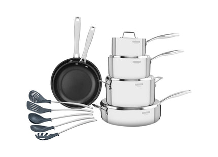 Tramontina 11 Pcs. 3-Ply Cookware and Utensil Set - Tramontina Store