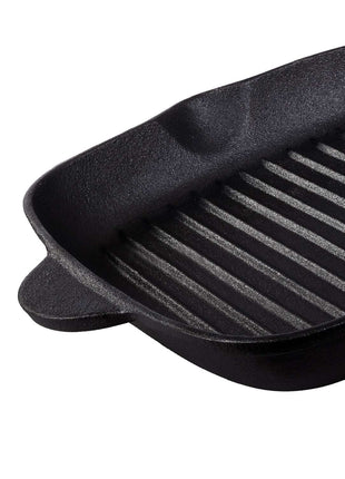 Tramontina Square Griddle Pan 27cm (2l) Pre-seasoned Cast Iron - Tramontina Store UK