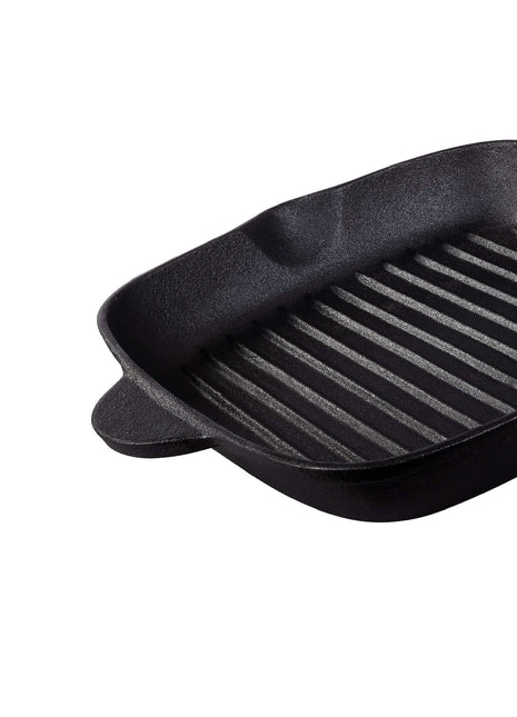 Tramontina Square Griddle Pan 27cm (2l) Pre-seasoned Cast Iron - Tramontina Store UK