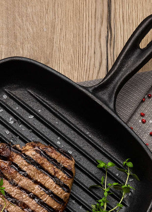 Tramontina Square Griddle Pan 27cm (2l) Pre-seasoned Cast Iron - Tramontina Store UK