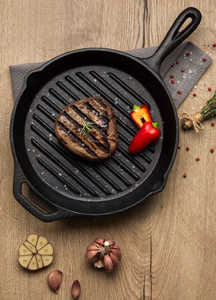 Tramontina Griddle Pan 28cm (2.2l) Pre-seasoned Cast Iron - Tramontina Store UK