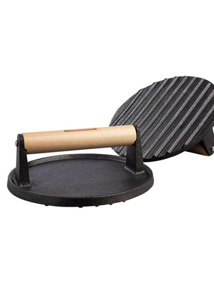Tramontina Round Grill Press 17.3cm Pre-seasoned Cast Iron - Tramontina Store UK