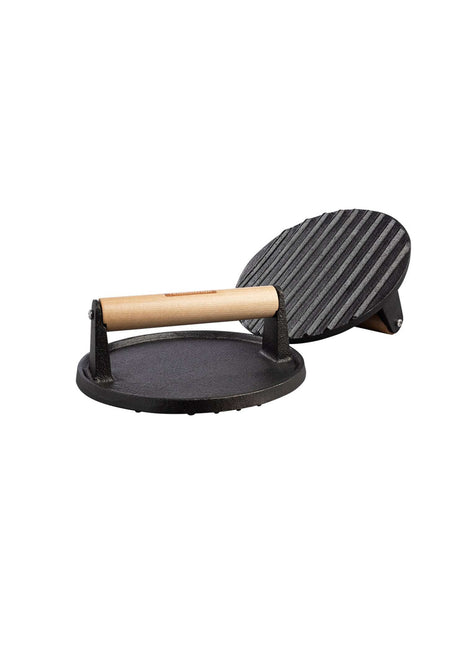 Tramontina Round Grill Press 17.3cm Pre-seasoned Cast Iron - Tramontina Store UK