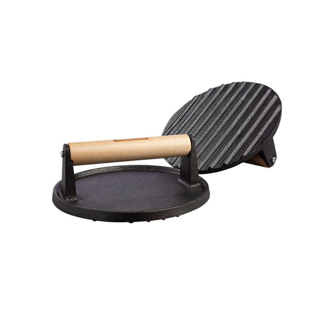 Tramontina Round Grill Press 17.3cm Pre-seasoned Cast Iron - Tramontina Store UK