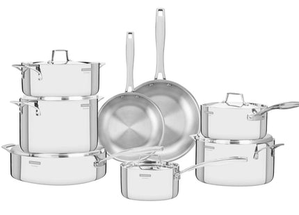 Tramontina 3-Ply Stainless Steel 8 Pcs. Cookware Set