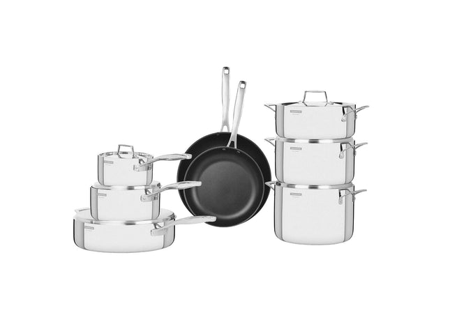 Tramontina 3-Ply Stainless Steel 8 Pcs. Cookware Set