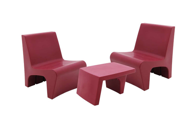 Tramontina Berta 3 Pcs. Polyethylene Lounge Set - Tramontina Store UK