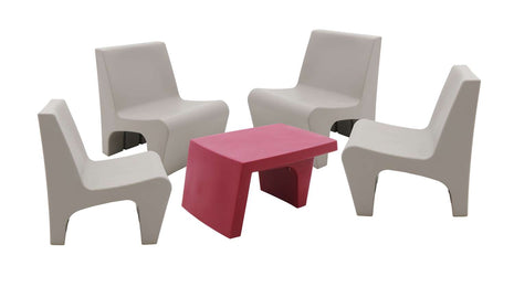 Tramontina Berta 5 Pcs. Polyethylene Lounge Set - Tramontina Store UK