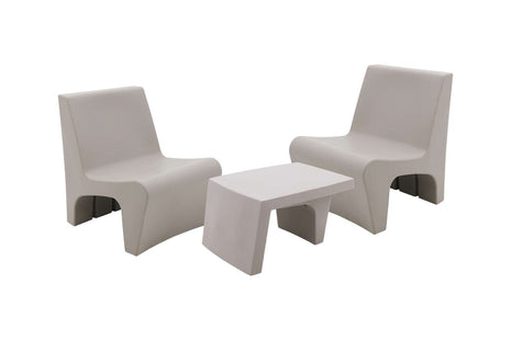 Tramontina Berta 3 Pcs. Polyethylene Lounge Set - Tramontina Store UK