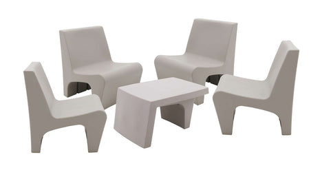 Tramontina Berta 5 Pcs. Polyethylene Lounge Set - Tramontina Store UK