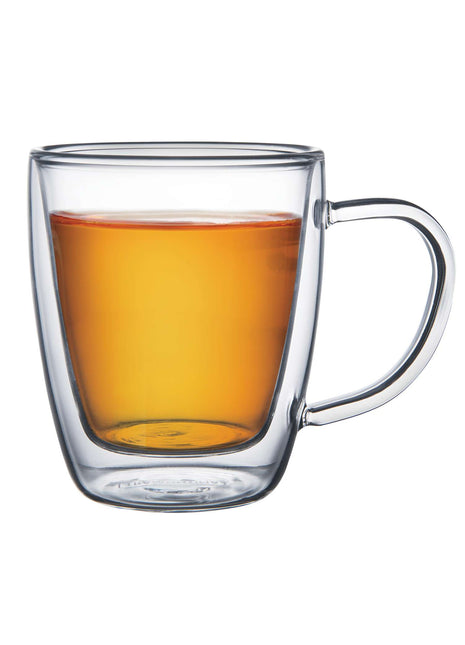 Tramontina 6 Pcs. Double Walled Coffee and Tea Glasses with Handles - Tramontina Store UK