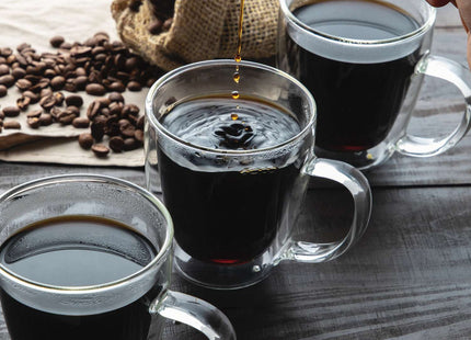 Tramontina 6 Pcs. Double Walled Coffee and Tea Glasses with Handles