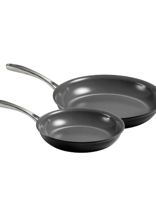Tramontina 2 Pcs. Hard Anodised Ceramic Non-Stick Frying Pan Set - Tramontina Store UK