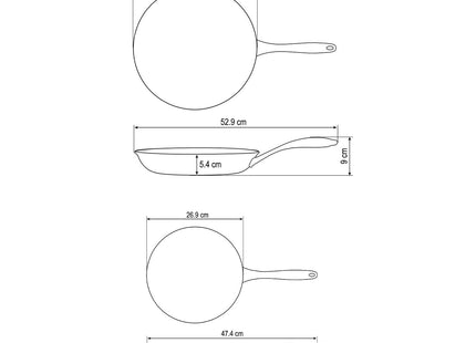 Tramontina 2 Pcs. Hard Anodised Ceramic Non-Stick Frying Pan Set