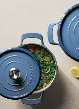 Tramontina Enamelled Cast Iron Casserole 22 cm (Blue) - Tramontina Store UK