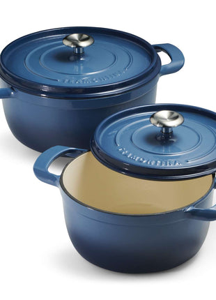 Tramontina Enamelled Cast Iron Casserole 22 cm (Blue) - Tramontina Store UK