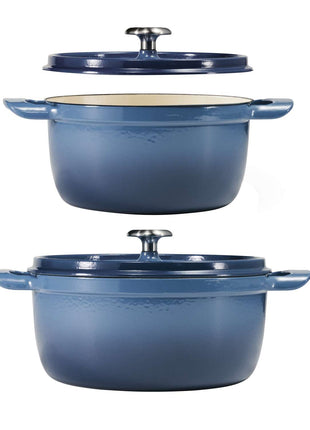 Tramontina Enamelled Cast Iron Casserole 22 cm (Blue) - Tramontina Store UK