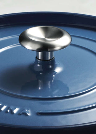 Tramontina Enamelled Cast Iron Casserole 22 cm (Blue) - Tramontina Store UK