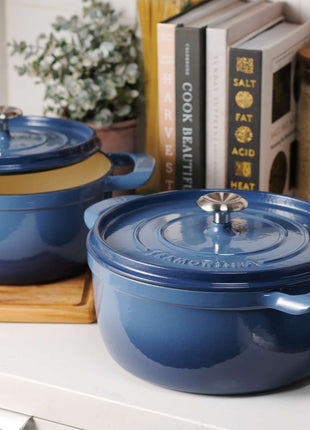 Tramontina Enamelled Cast Iron Casserole 22 cm (Blue) - Tramontina Store UK