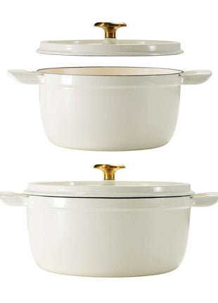 Tramontina Enamelled Cast Iron Casserole 22 cm (White) - Tramontina Store UK
