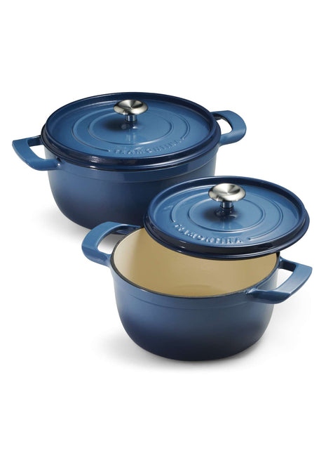 Tramontina Enamelled Cast Iron Casserole 26 cm (Blue) - Tramontina Store UK