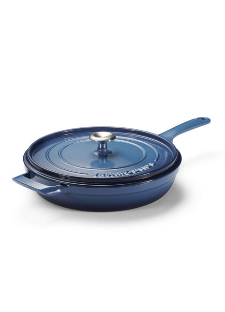Tramontina Enamelled Cast Iron Saute Pan 30 cm (Blue)