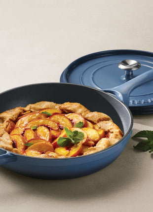 Tramontina Enamelled Cast Iron Saute Pan 30 cm (Blue)