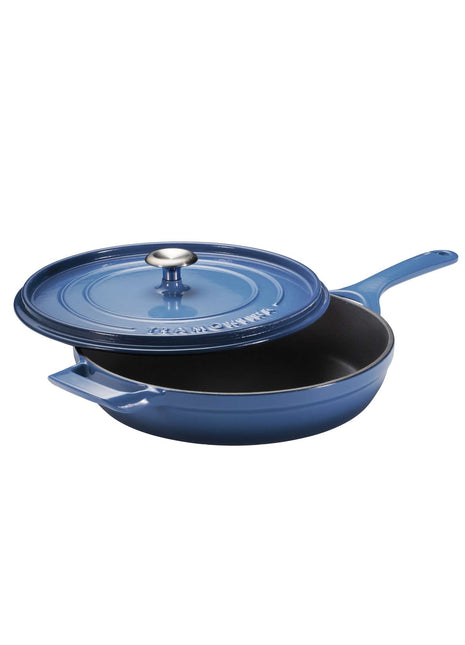 Tramontina Enamelled Cast Iron Saute Pan 30 cm (Blue)