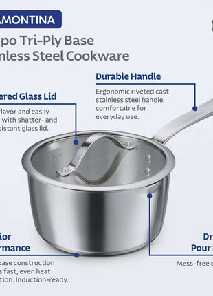 Tramontina 4 Pcs. Tempo Stainless Steel Cookware Set