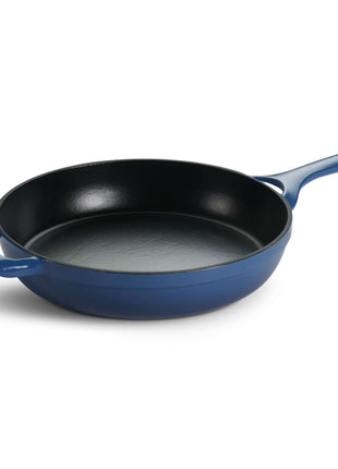 Tramontina Enamelled Cast Iron Skillet 30 cm (Blue) - Tramontina Store UK
