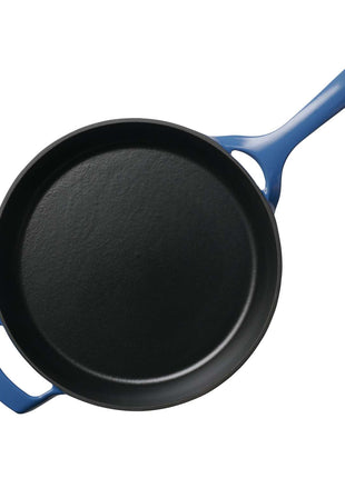 Tramontina Enamelled Cast Iron Skillet 30 cm (Blue) - Tramontina Store UK