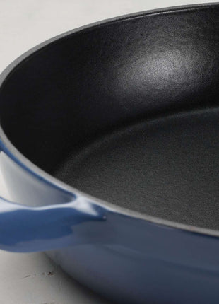 Tramontina Enamelled Cast Iron Skillet 30 cm (Blue) - Tramontina Store UK