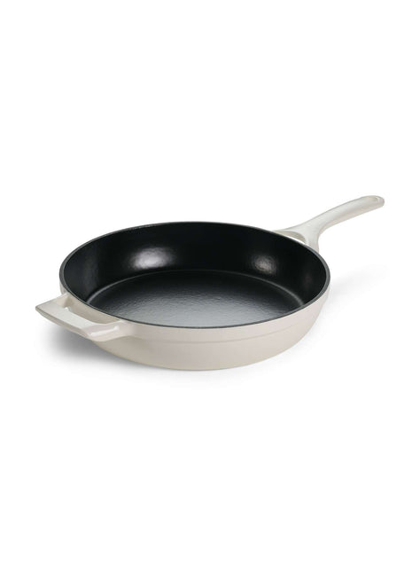 Tramontina Enamelled Cast Iron Skillet 30 cm (White) - Tramontina Store UK