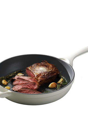 Tramontina Enamelled Cast Iron Skillet 30 cm (White) - Tramontina Store UK