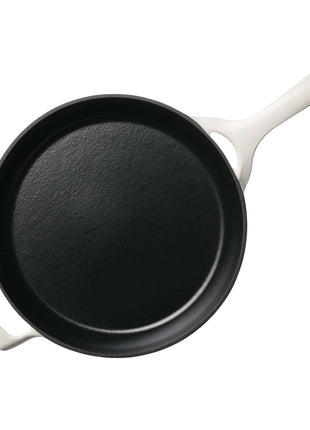 Tramontina Enamelled Cast Iron Skillet 30 cm (White) - Tramontina Store UK
