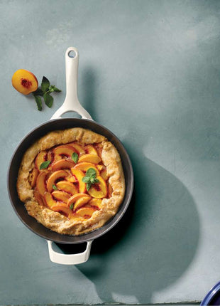 Tramontina Enamelled Cast Iron Skillet 30 cm (White) - Tramontina Store UK