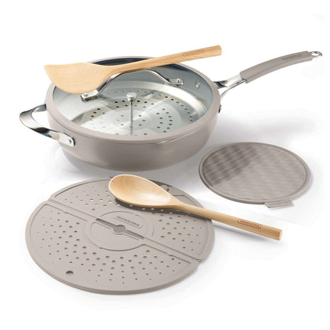 Tramontina All-in-One Plus Pan Set 30cm (4.7l, Beige) - Tramontina Store UK