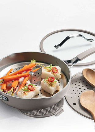 Tramontina All-in-One Plus Pan Set 30cm (4.7l, Beige) - Tramontina Store UK