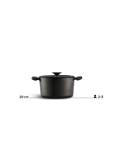 Tramontina Pre-seasoned Cast Iron Casserole 20 cm - Tramontina Store UK