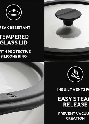 Tramontina Pre-seasoned Cast Iron Casserole 20 cm - Tramontina Store UK