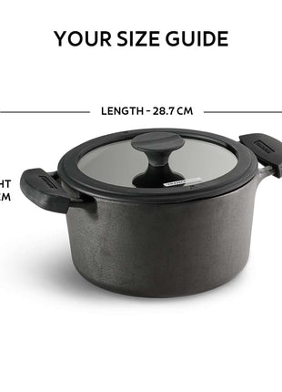 Tramontina Pre-seasoned Cast Iron Casserole 20 cm - Tramontina Store UK