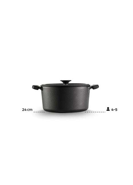 Tramontina Pre-seasoned Cast Iron Casserole 24 cm - Tramontina Store UK