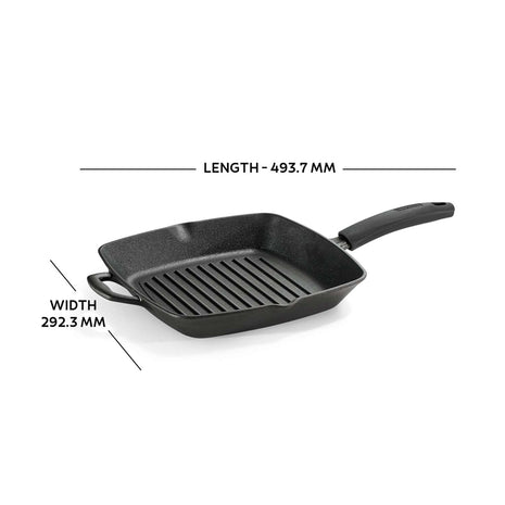 Tramontina Pre-seasoned Cast Iron Griddle Pan 27 cm - Tramontina Store UK