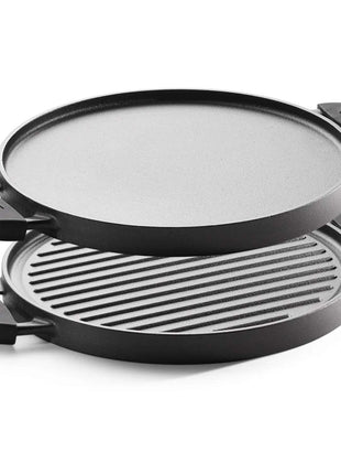 Tramontina Pre-seasoned Cast Iron Double Sided 2 in 1 Griddle Pan 30 cm - Tramontina Store UK