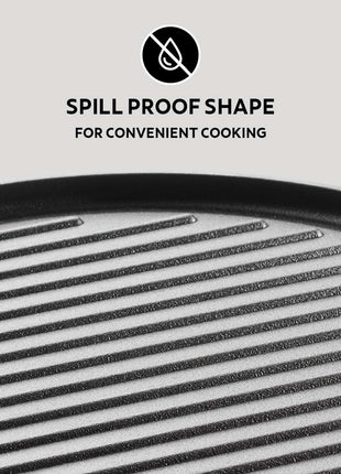 Tramontina Pre-seasoned Cast Iron Double Sided 2 in 1 Griddle Pan 30 cm - Tramontina Store UK