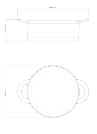 Tramontina 4 Pcs. Enamelled Cast Iron Nesting Cookware Set 26 cm (White) - Tramontina Store UK