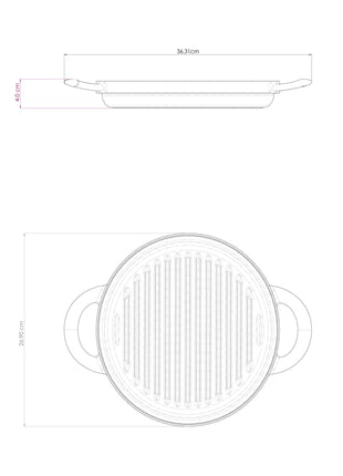 Tramontina 4 Pcs. Enamelled Cast Iron Nesting Cookware Set 26 cm (White) - Tramontina Store UK