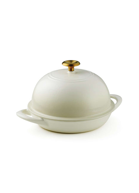 Tramontina Enamelled Cast Iron Bread Oven 24 cm (White) - Tramontina Store UK