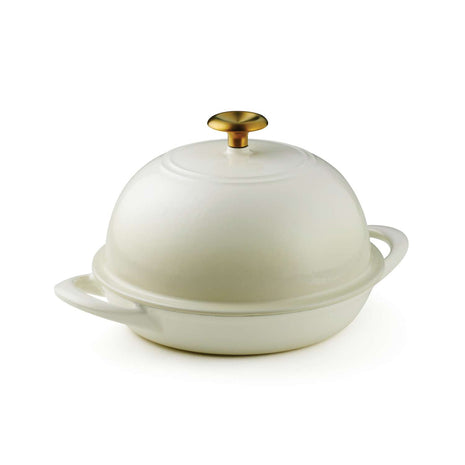 Tramontina Enamelled Cast Iron Bread Oven 24 cm (White) - Tramontina Store UK